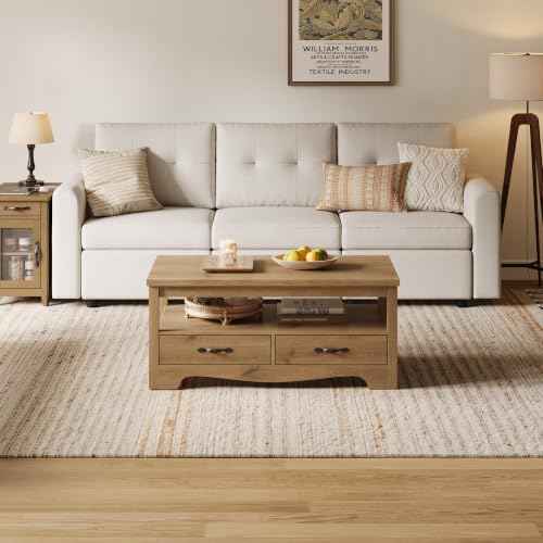 Farmhouse Coffee Table with Storage