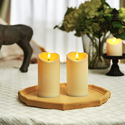 6”x3” Outdoor Waterproof Flameless Candles (2 Count)