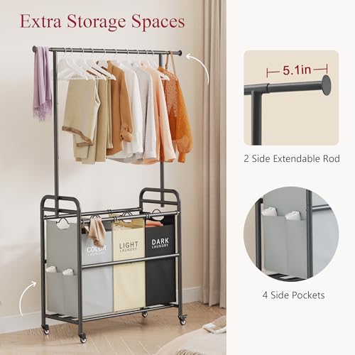 Laundry Sorter 3 Section