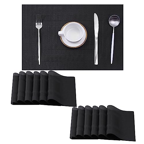 Black Frame Placemats Set of 12 (12 Count)