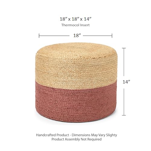 Cylindrical Pouf Foot Stool Ottoman