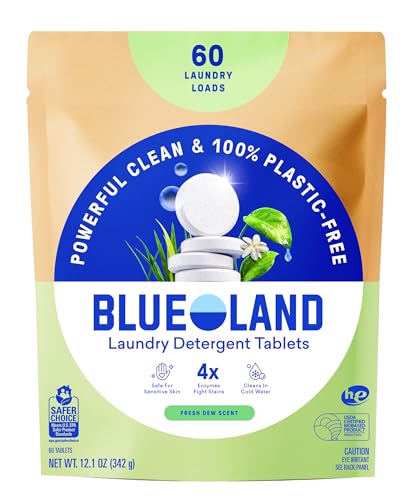 100% Plastic Free Laundry Detergent Tablets (60 Count)