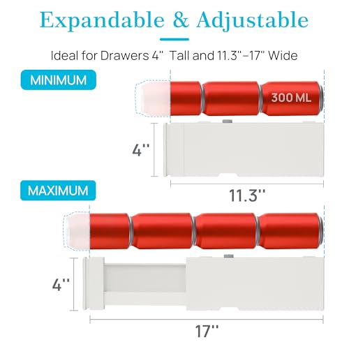 4" High Drawer Dividers for Clothes (12 Count)
