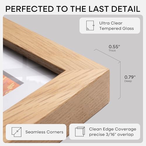 15x15 Natural Oak Picture Frame