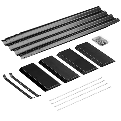 3 Pack 8×4×1ft Galvanized Metal Raised Garden Bed (3 Count)
