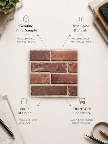 Sample 3D Faux Brick Wall Panel