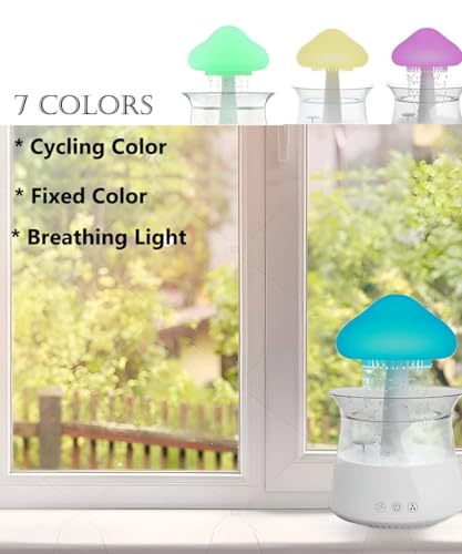 Rain Cloud Mushroom Humidifier Lamp