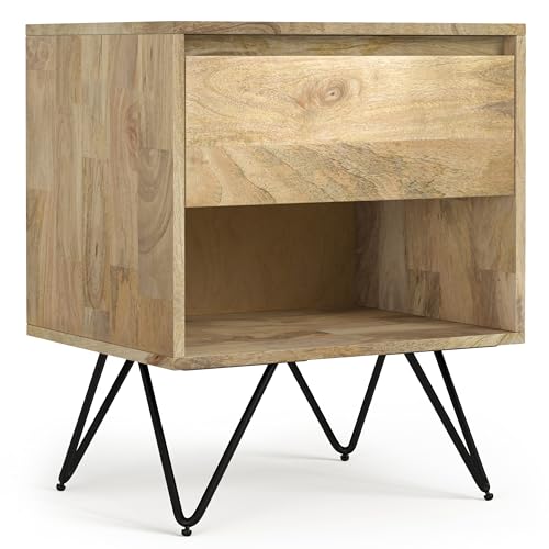 Hunter 20" Wide Solid Mango Nightstand in Refined Natural