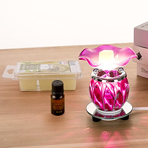 3 in 1 Electric Oil Warmer Scented Wax Warmer with with Auto Off Timer Candle Tar Melt Warmer Wax Melter Fragrance Oil Burner