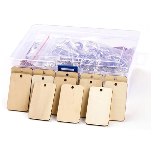 100Pcs Blank Rectangle