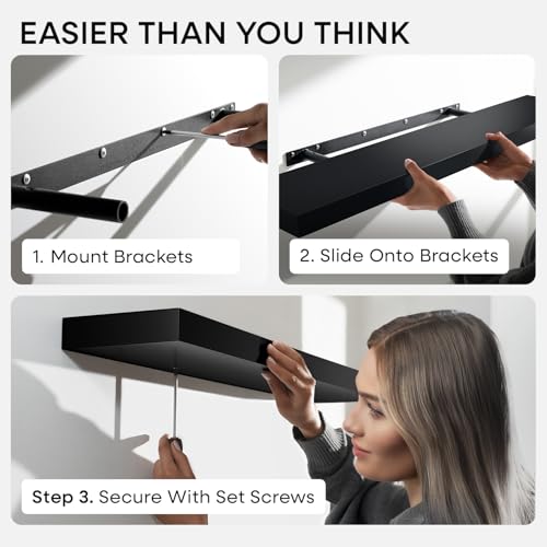 12 Inch Floating Shelves (2 Count)