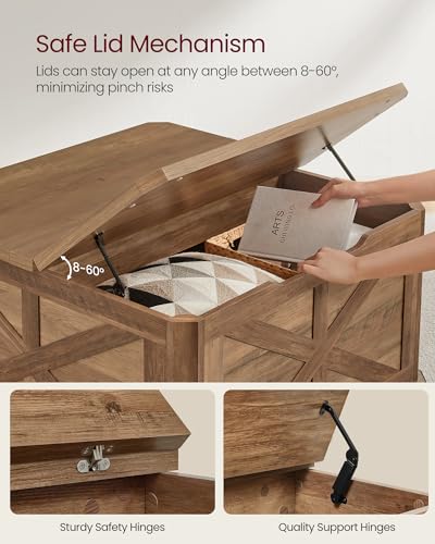 Farmhouse Coffee Table with Storage