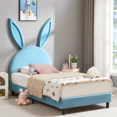 Twin Size Bed Frame with Storage Organizer