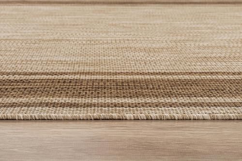 Outdoor Rug 8x10 Modern Bordered Area Rugs for Indoor and Outdoor Patio Deck Porch Garden Waterproof Weather Sun Resistant Washable Outside Carpet (80 Sq Ft)