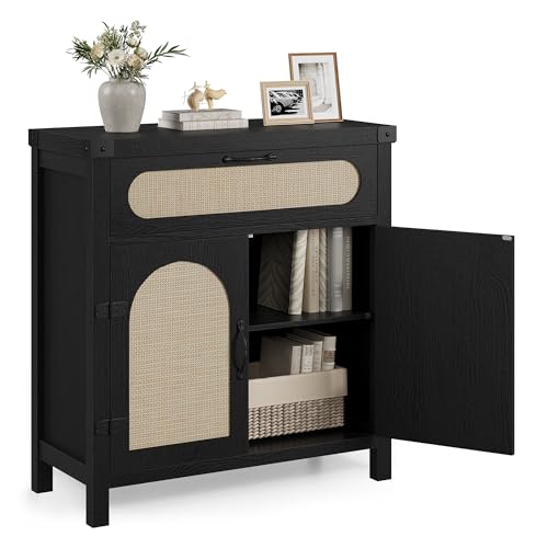 Rattan Sideboard Buffet Cabinets with Storage