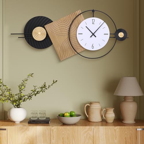 37.7X21Inch Large Modern Wall Clock