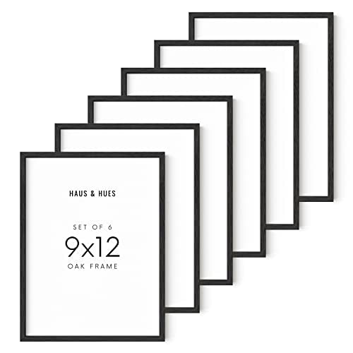 9x12 Black Oak Frame Set of 6 (6 Count)