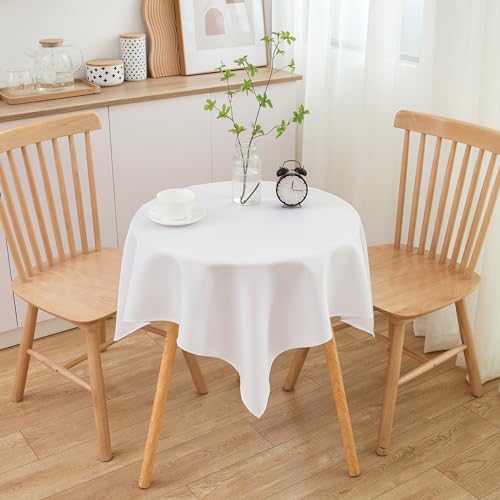 Small Square Tablecloth 36 x 36 Inch White Fits 20