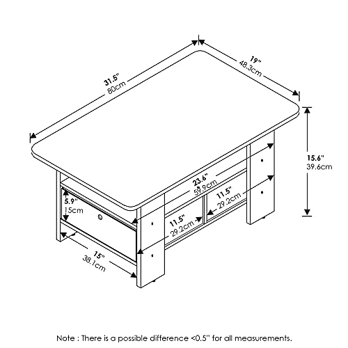 Andrey Coffee Table with Bin Drawer