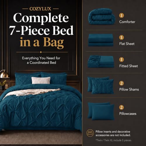 Oversized Queen Comforter Set Lyons Blue