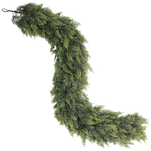 Lifelike Touch Artificial Cedar Garland for Christmas Decor