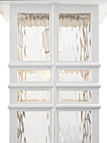 Beacon Square 12" Outdoor Wall Light in White