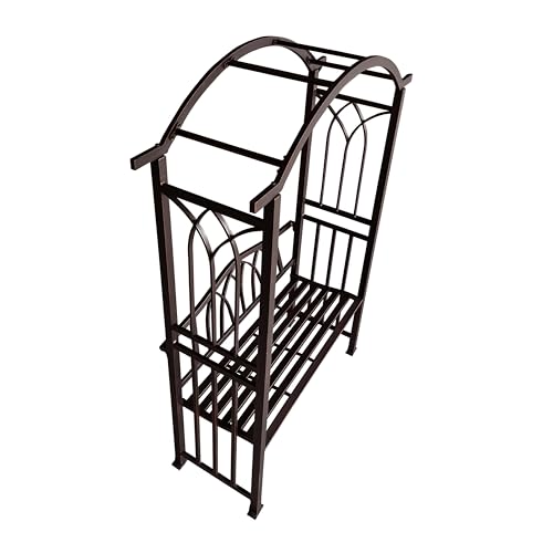 Bronze Aluminum Garden Arbor Arch with 2