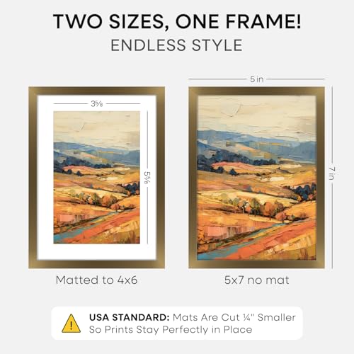 5x7 Bronze Picture Frame (4 Count)