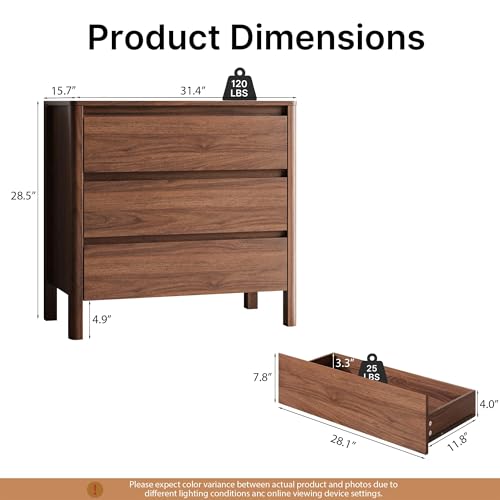 Walnut Dresser for Bedroom