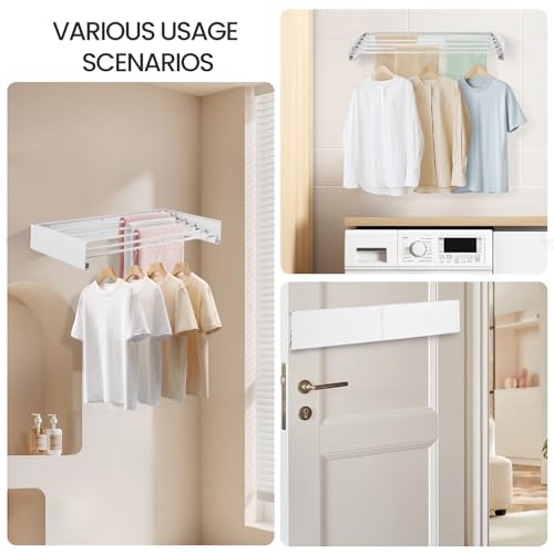 Wall Mounted Laundry Drying Rack