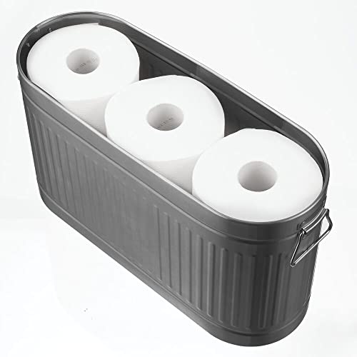 Large Steel Free Standing Toilet Paper Organizer
