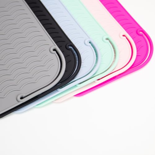 Flat Iron Silicone Mat and Travel Case for Hair Tools
