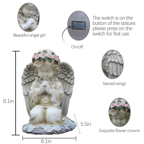 Solar Angel Garden Statues Outdoor
