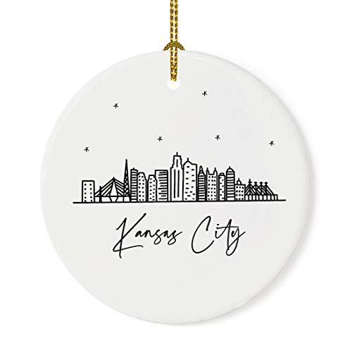 Round Ceramic Porcelain Christmas Tree Ornament