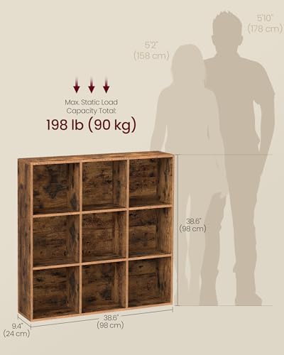 Bookshelf 9 Cubes Storage Organizer