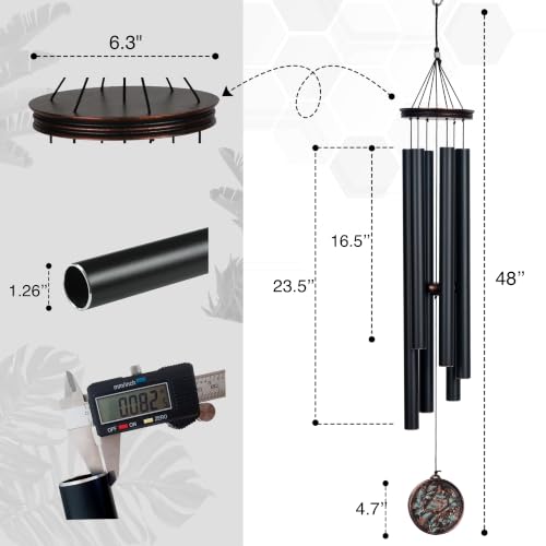 Large Wind Chimes for Outside Deep Tone