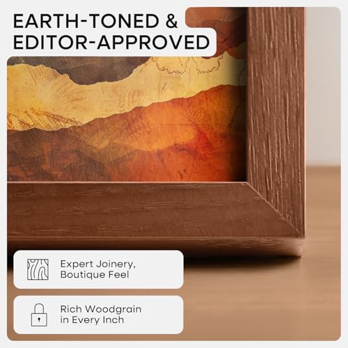 11x11 Brown Oak Picture Frame
