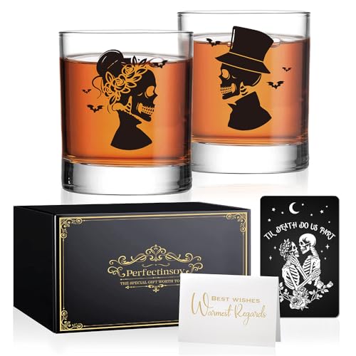Skull Whiskey Glass 2 Piece with Metal Card