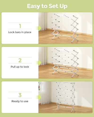 4 Tier Foldable Clothes Drying Rack