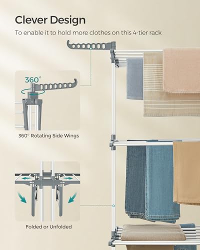 4 Tier Clothes Drying Rack