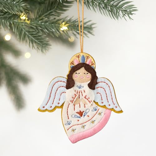 Christmas Handmade Heavenly Angel HeartFelt Charm Card
