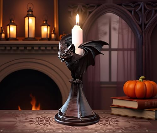 Gothic Decor Bat Halloween Candle Holder for Home