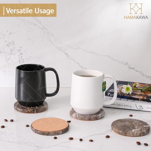 Natural Marble Coasters Set of 4 (4 Count)