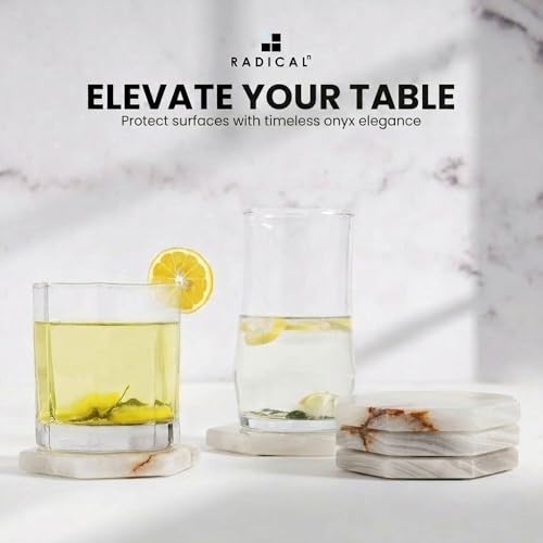 Star Marble Coasters Set of 6