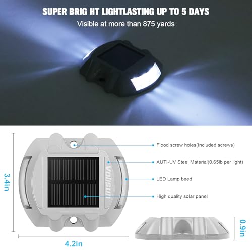 Solar Deck Driveway Dock Lights (16 Count)