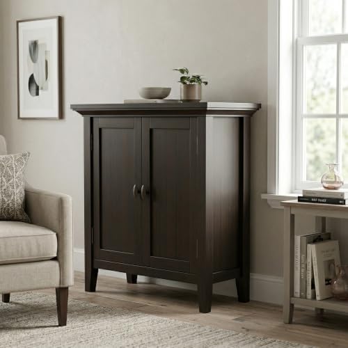 Redmond 32" Wide Solid Wood Cabinet in Hickory Brown