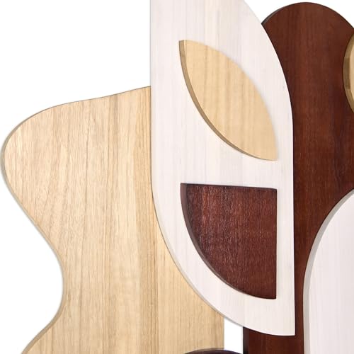 Sands Serenade I" Handmade Dimensional Solid Paulownia Wood Abstracts Wall Art