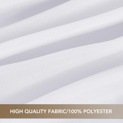 White Tablecloths for 8 Foot Rectangle Tables (6 Count)