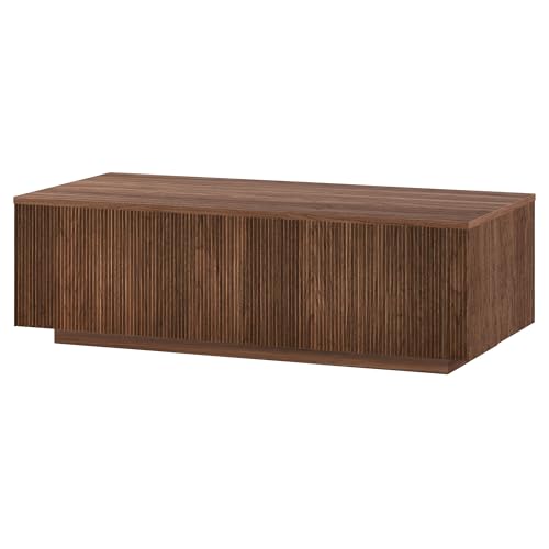 48" Modern Fluted Coffee Table