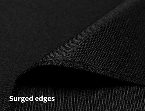 Small Black Square Tablecloth 85x85 Inch for Restaurant